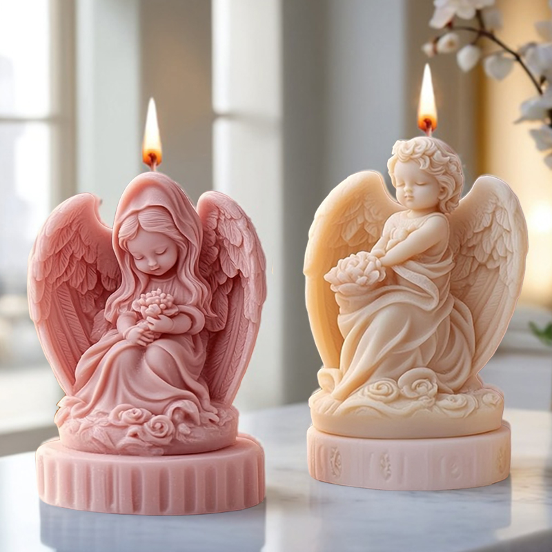 Candle Making Thermometer - 3D милая пара ангелов для свечей,