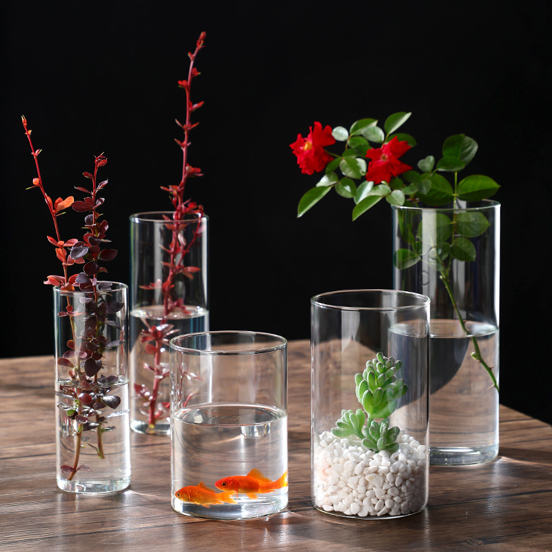 Candle Making Glass - Стеклянные цилиндрические вазы Стеклянная гидропонная ваза