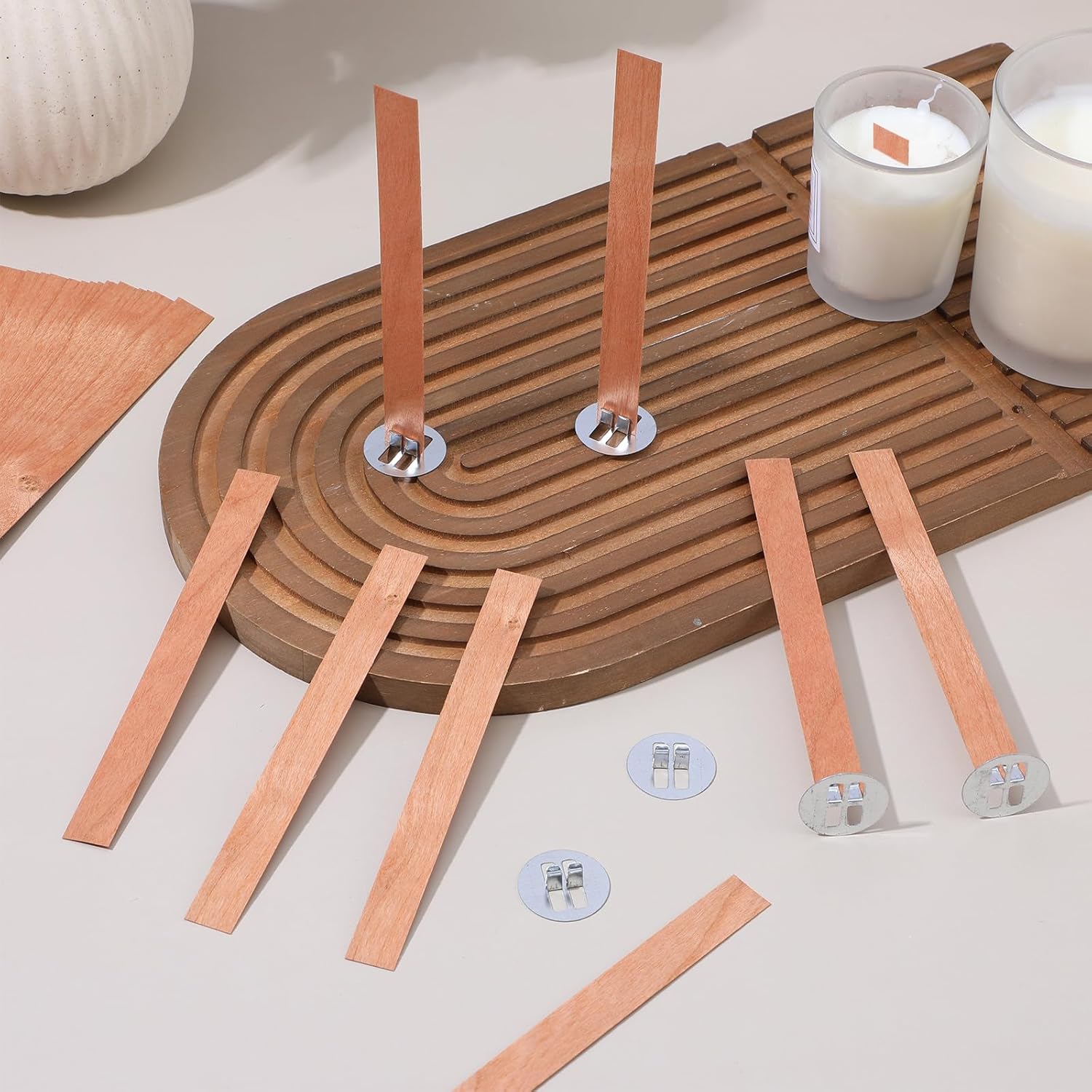 Candle Making Glass - 60 шт. деревянных фитилей для изготовления