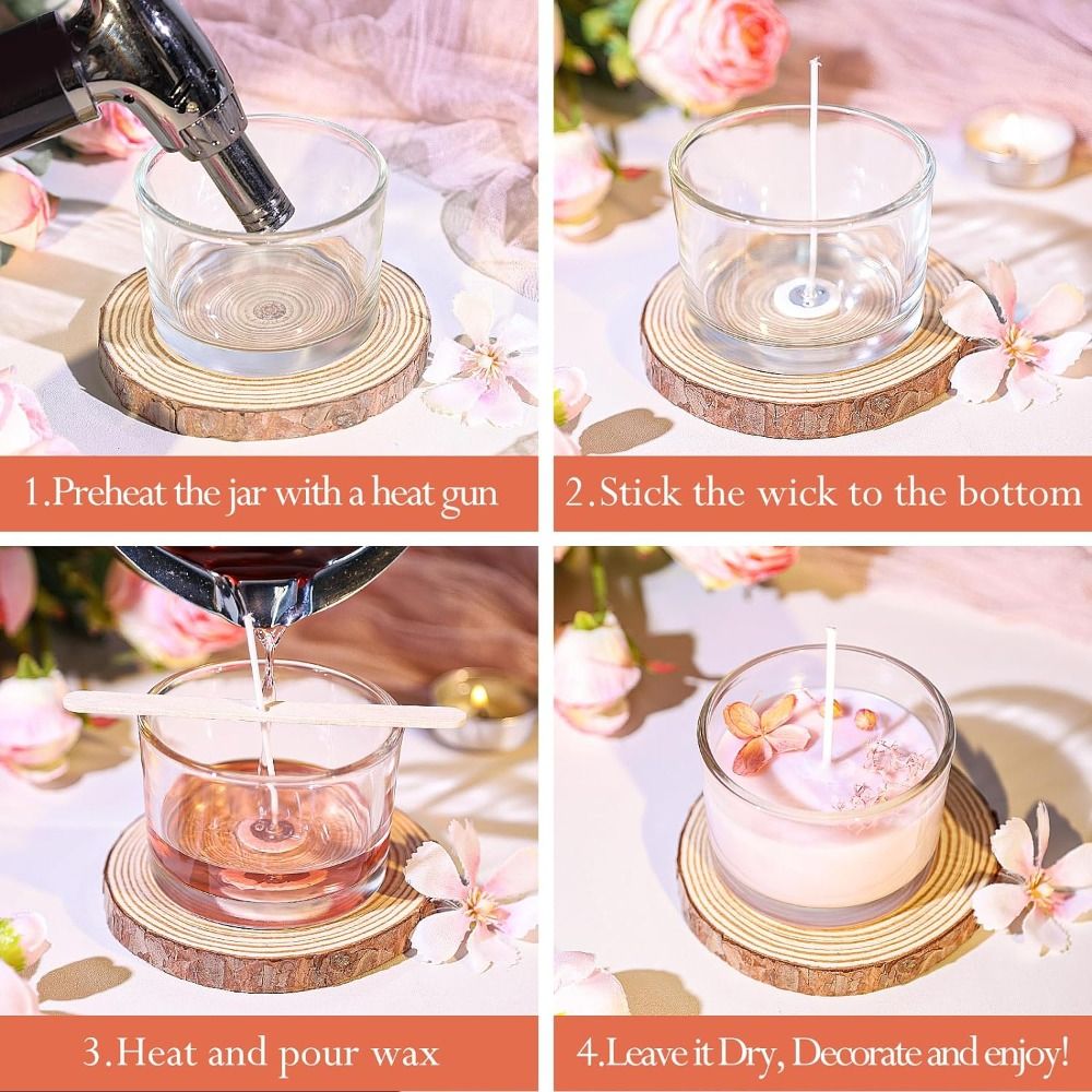 Прозрачные стеклянные банки дл – обзор и цена Candle Making Glass