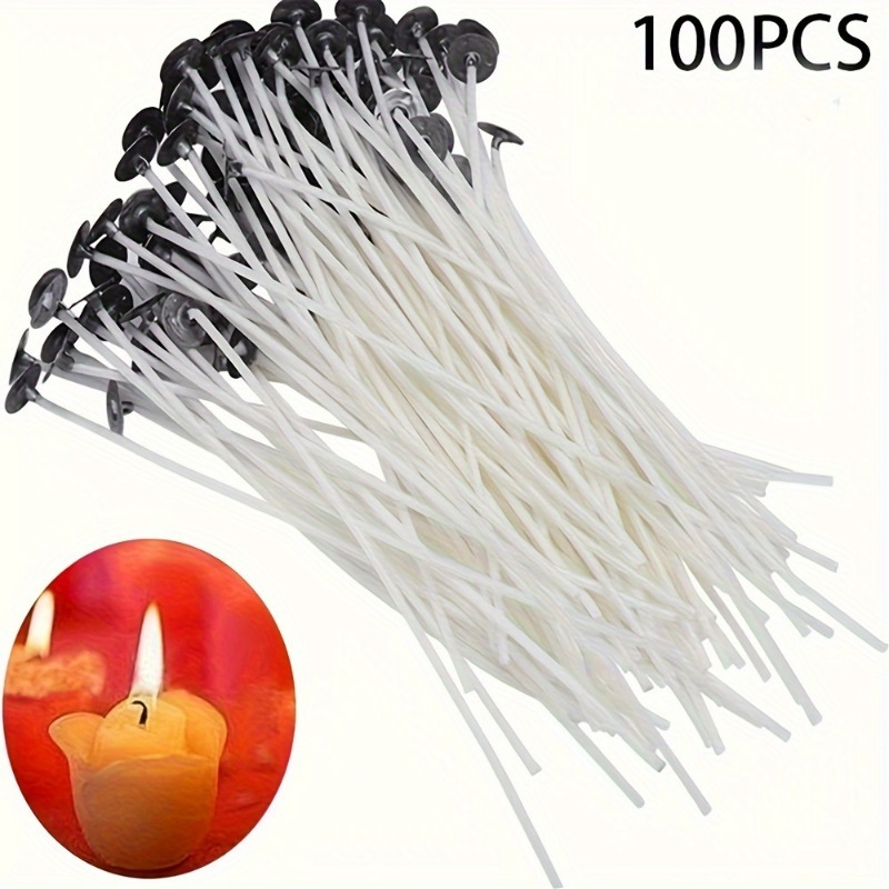 Фитили для свечей 6-20 см, 100 – обзор и цена Cotton Wick Pre Tabbed