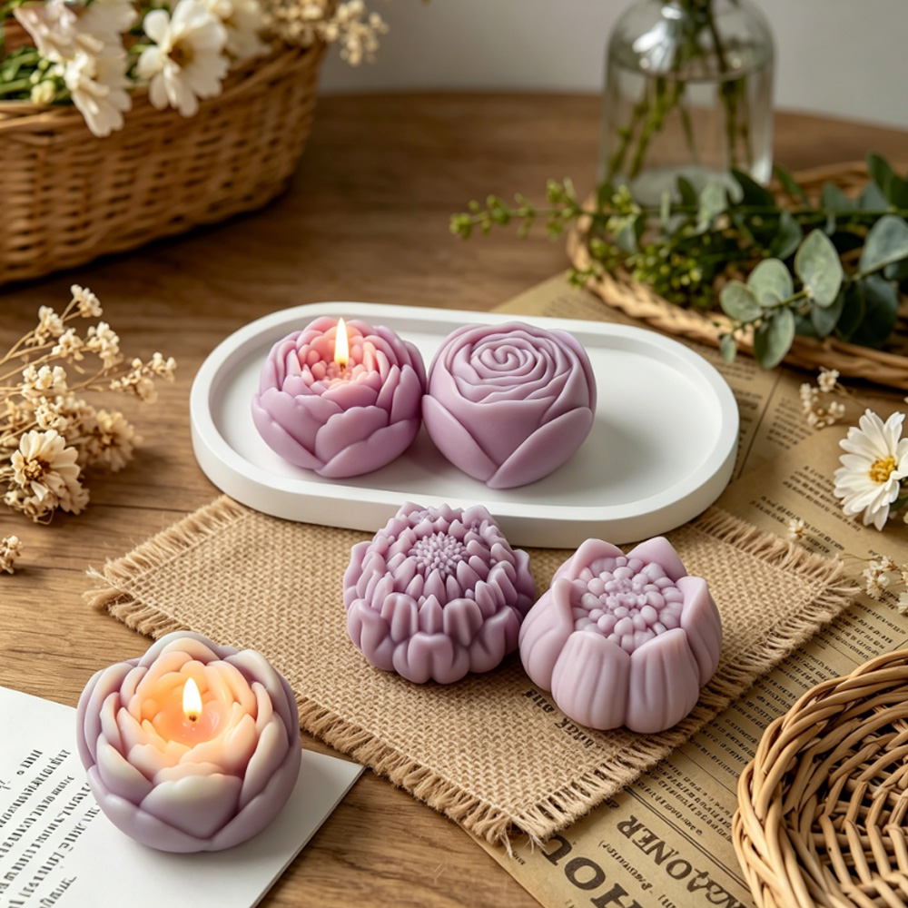 3D-форма из силикона для цвето – обзор и цена Candle Making Video