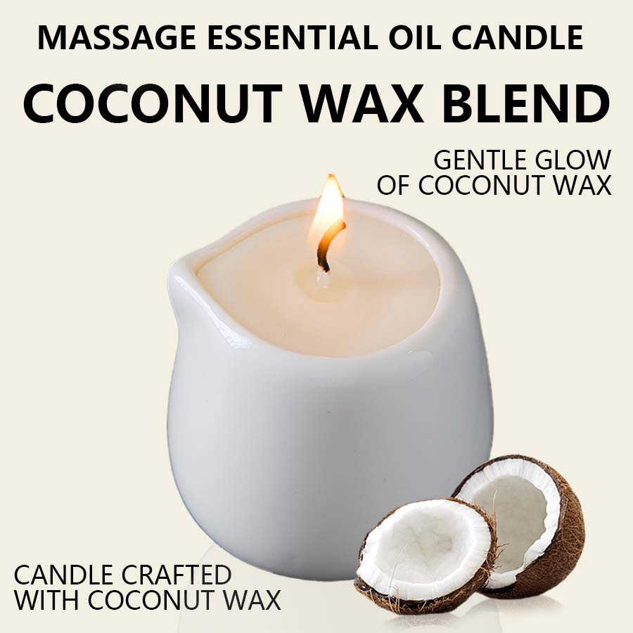 Натуральная массажная свеча с  – обзор и цена Coconut Wax Flake